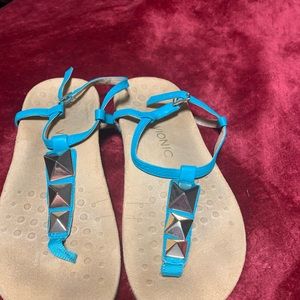 Vionic turquoise, sandals, size 9